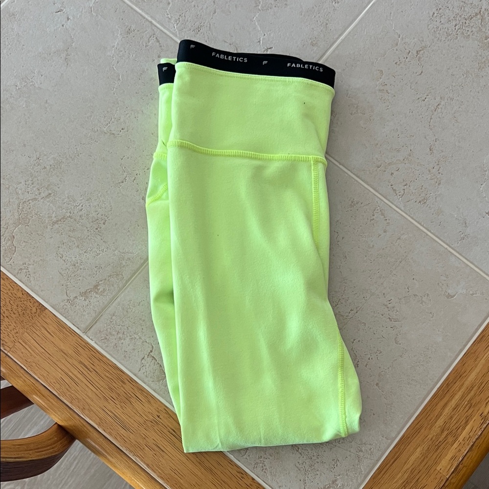 Fabletics Vibrant Lime Leggings